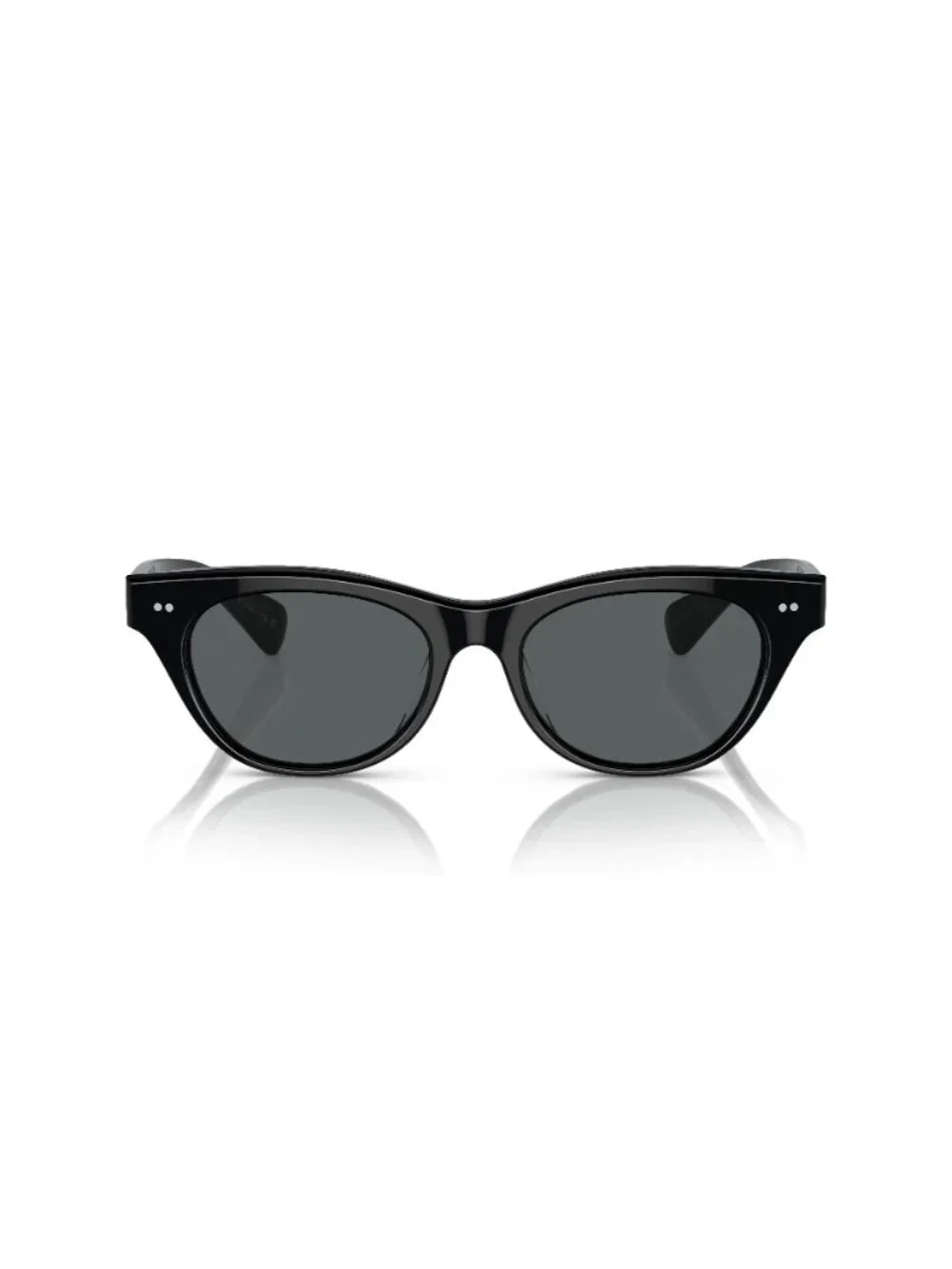 New Oliver Peoples Women's Sunglasses Black Butterfly Blue Lens Acetate Frame